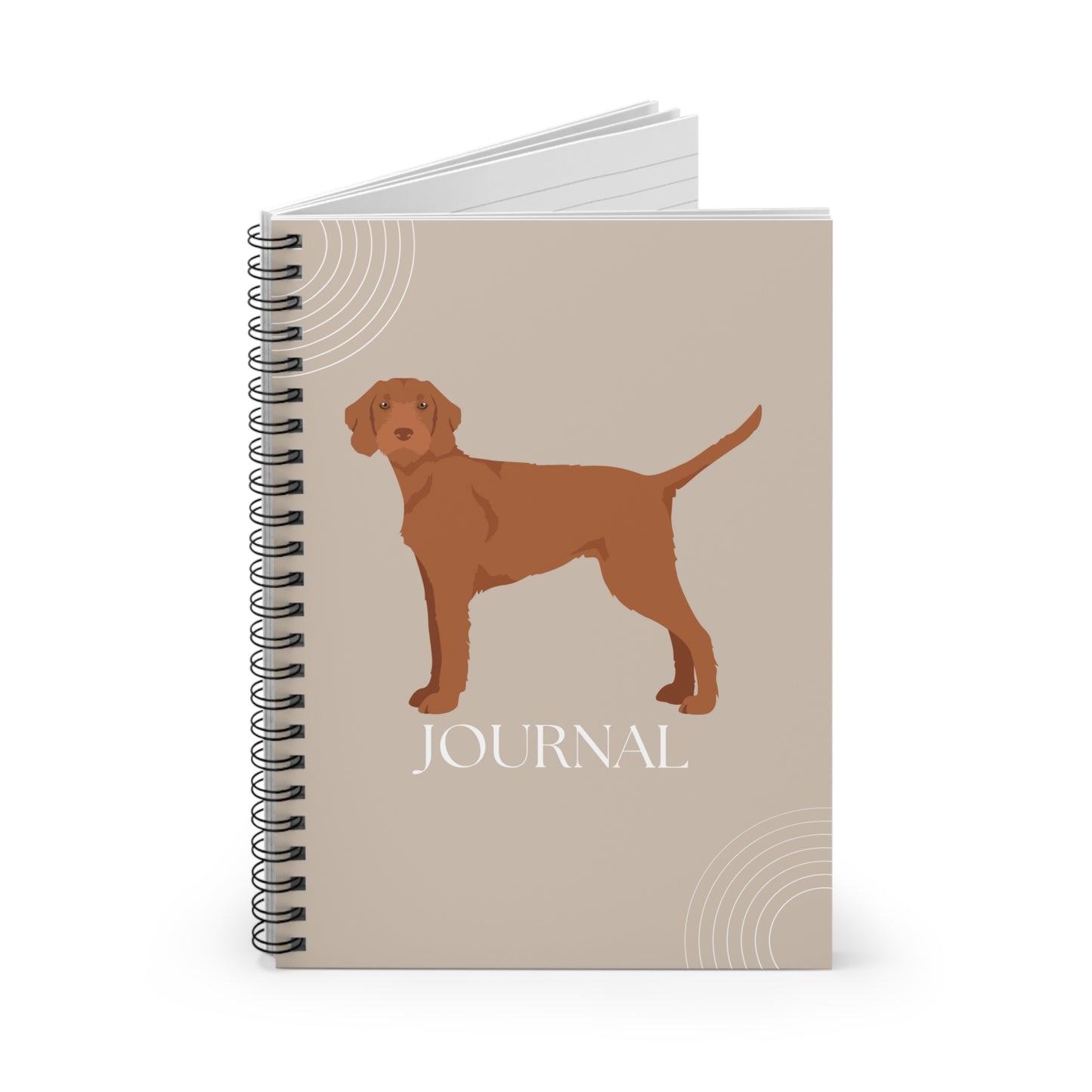 Wirehaired Vizsla College Ruled Spiral Notebook