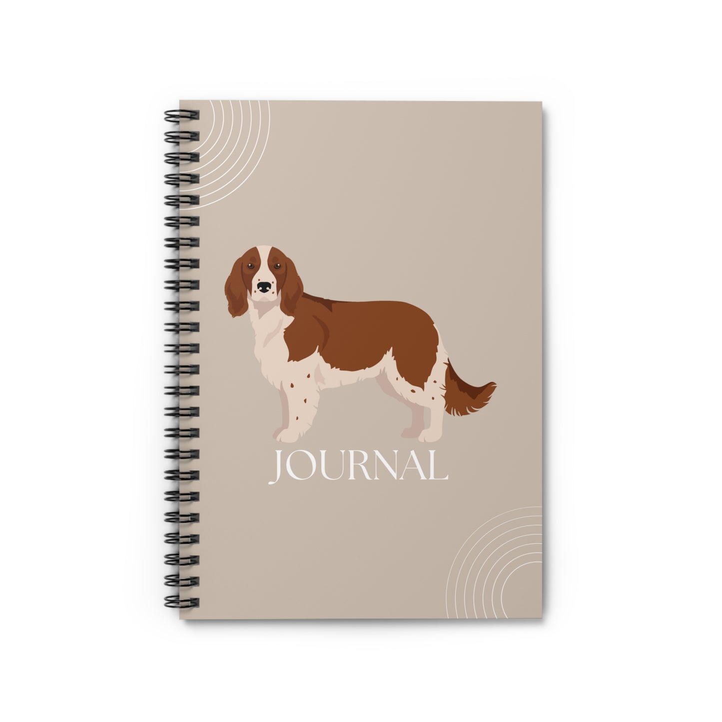 Welsh Springer Spaniel College Ruled Spiral Notebook