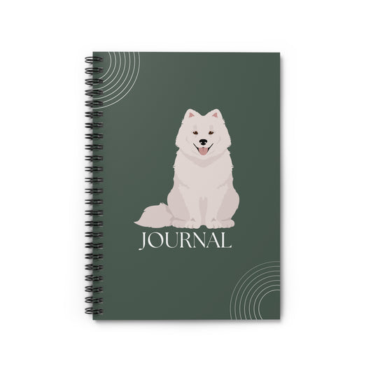 Samoyed College Ruled Spiral Notebook