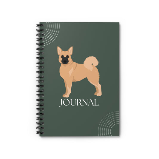 Norwegian Buhund College Ruled Spiral Notebook