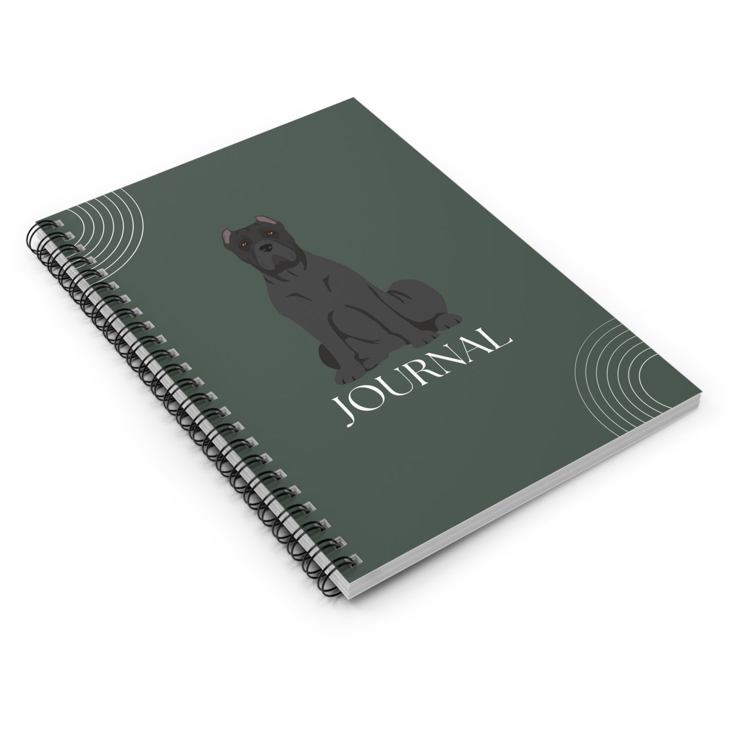 Cane Corso College Ruled Spiral Notebook