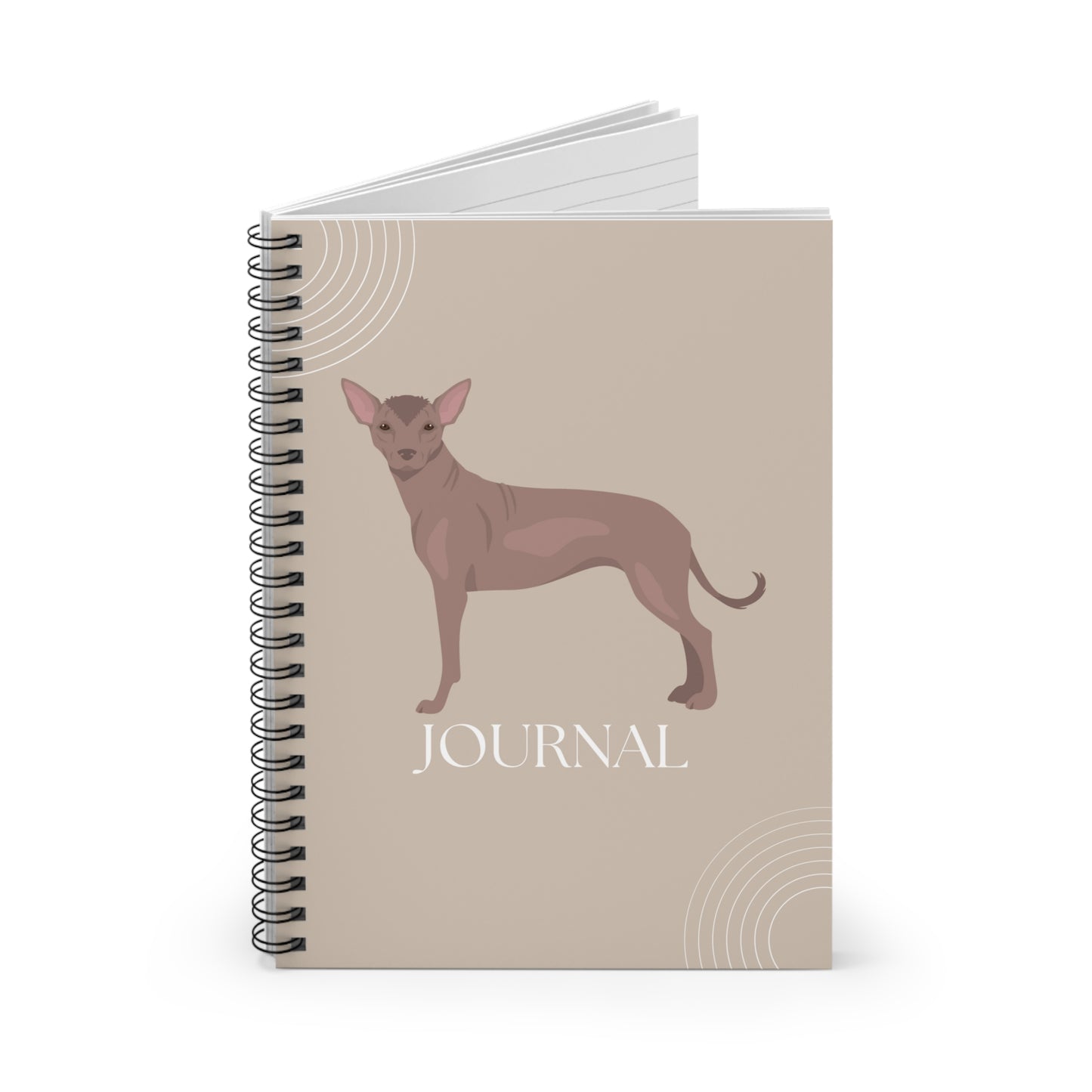 Xoloitzcuintli College Ruled Spiral Notebook