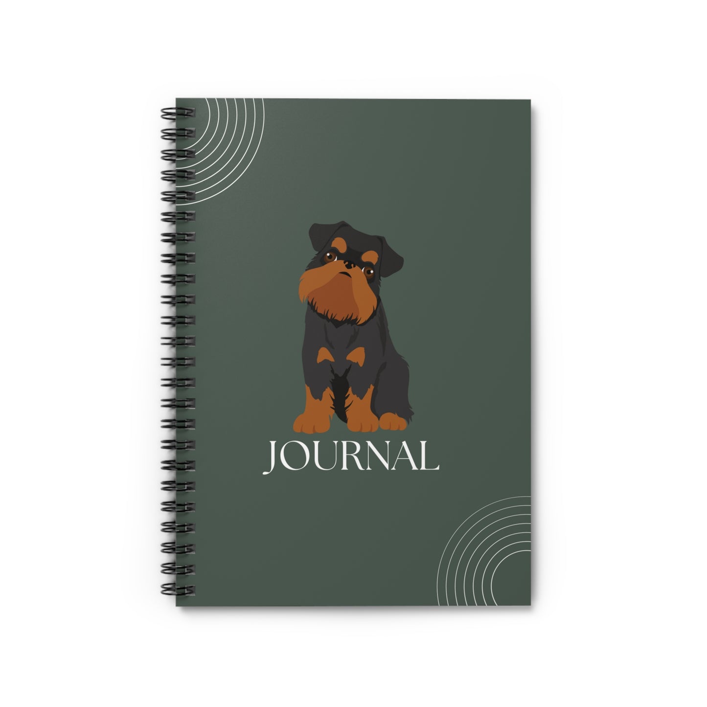 Brussels Griffon College Ruled Spiral Notebook