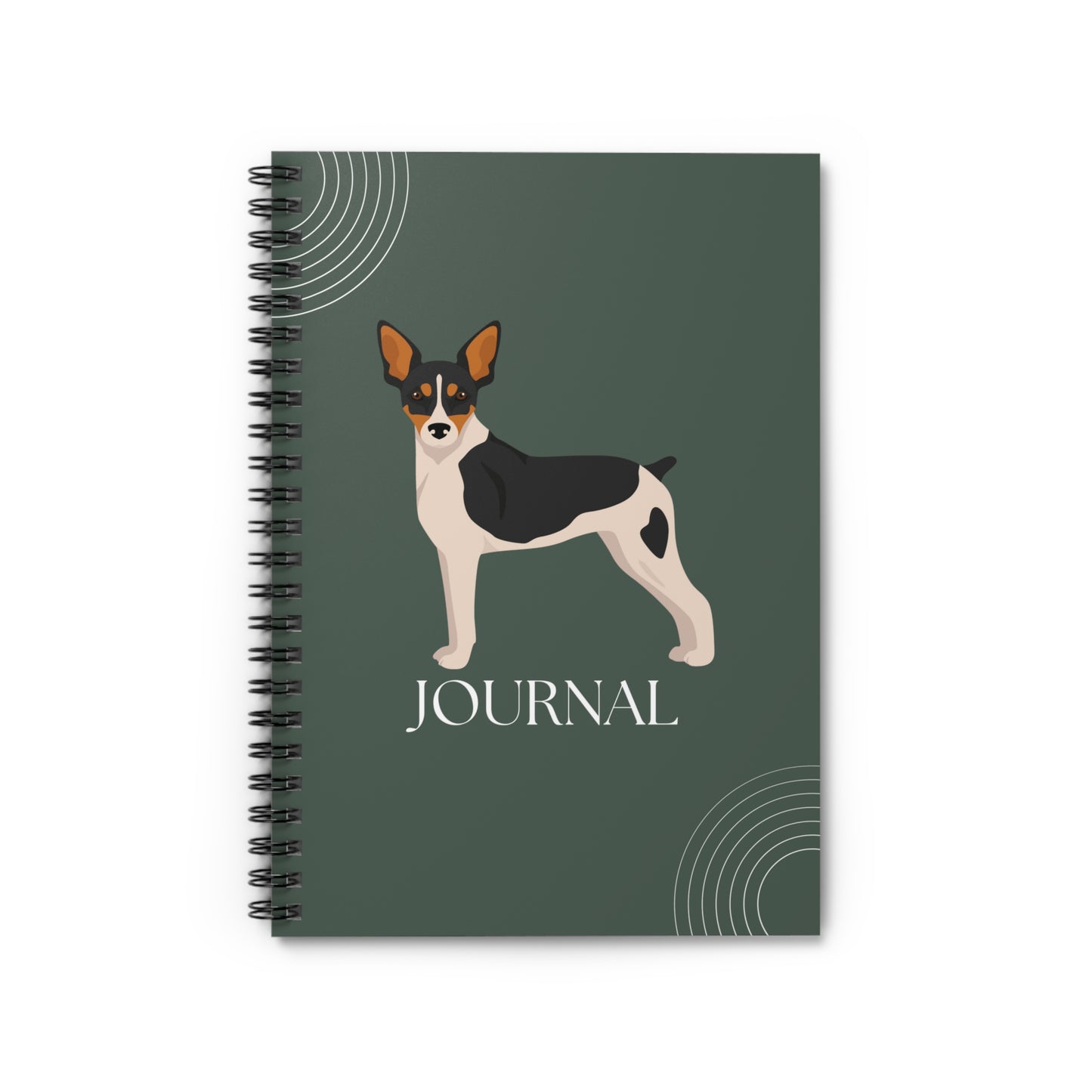 Rat Terrier College Ruled Spiral Notebook