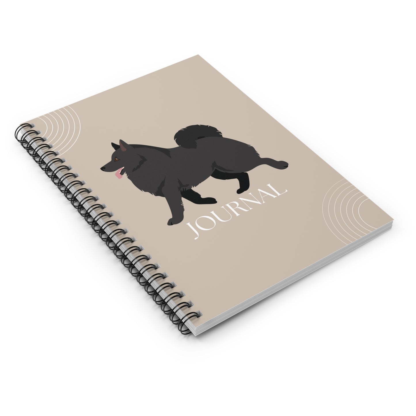 Schipperke College Ruled Spiral Notebook