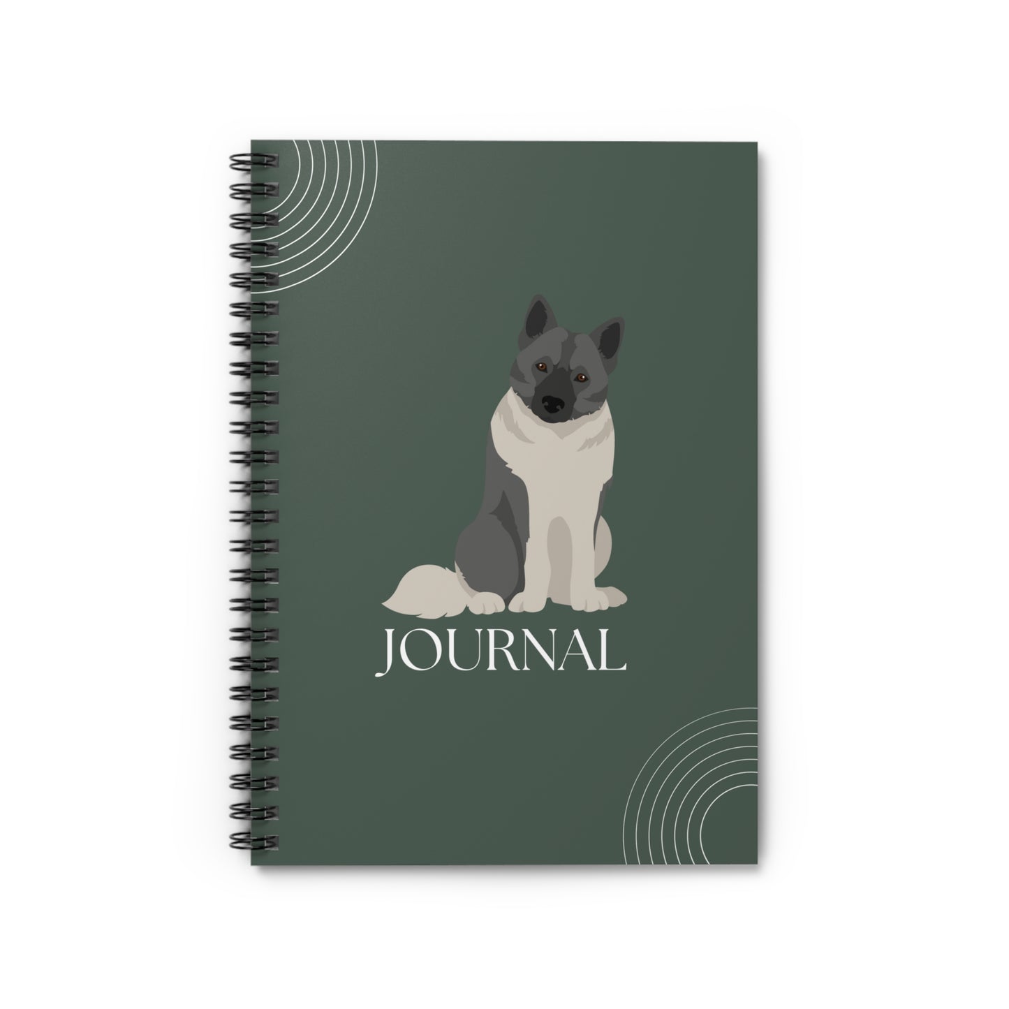 Norwegian Elkhound College Ruled Spiral Notebook