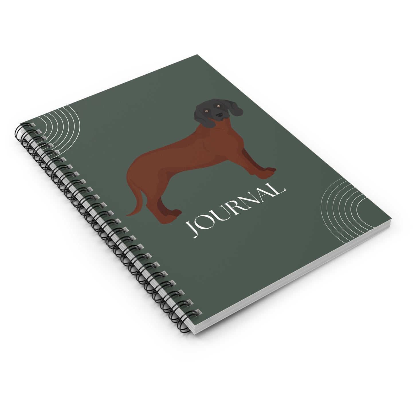 Bavarian Mountain Scent Hound College Ruled Spiral Notebook
