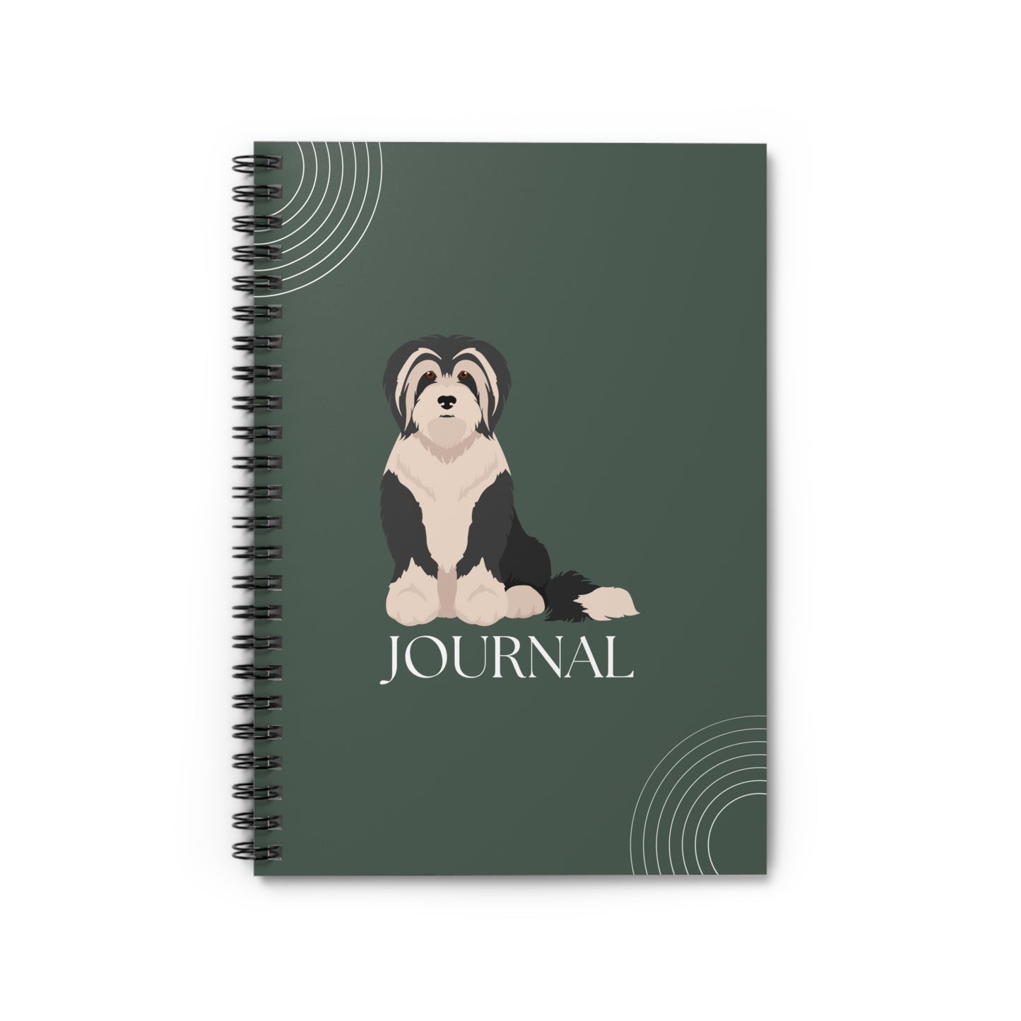 Tibetan Terrier College Ruled Spiral Notebook