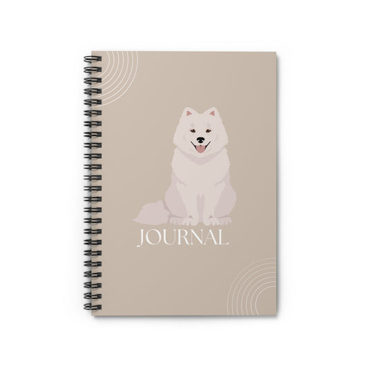 Samoyed College Ruled Spiral Notebook