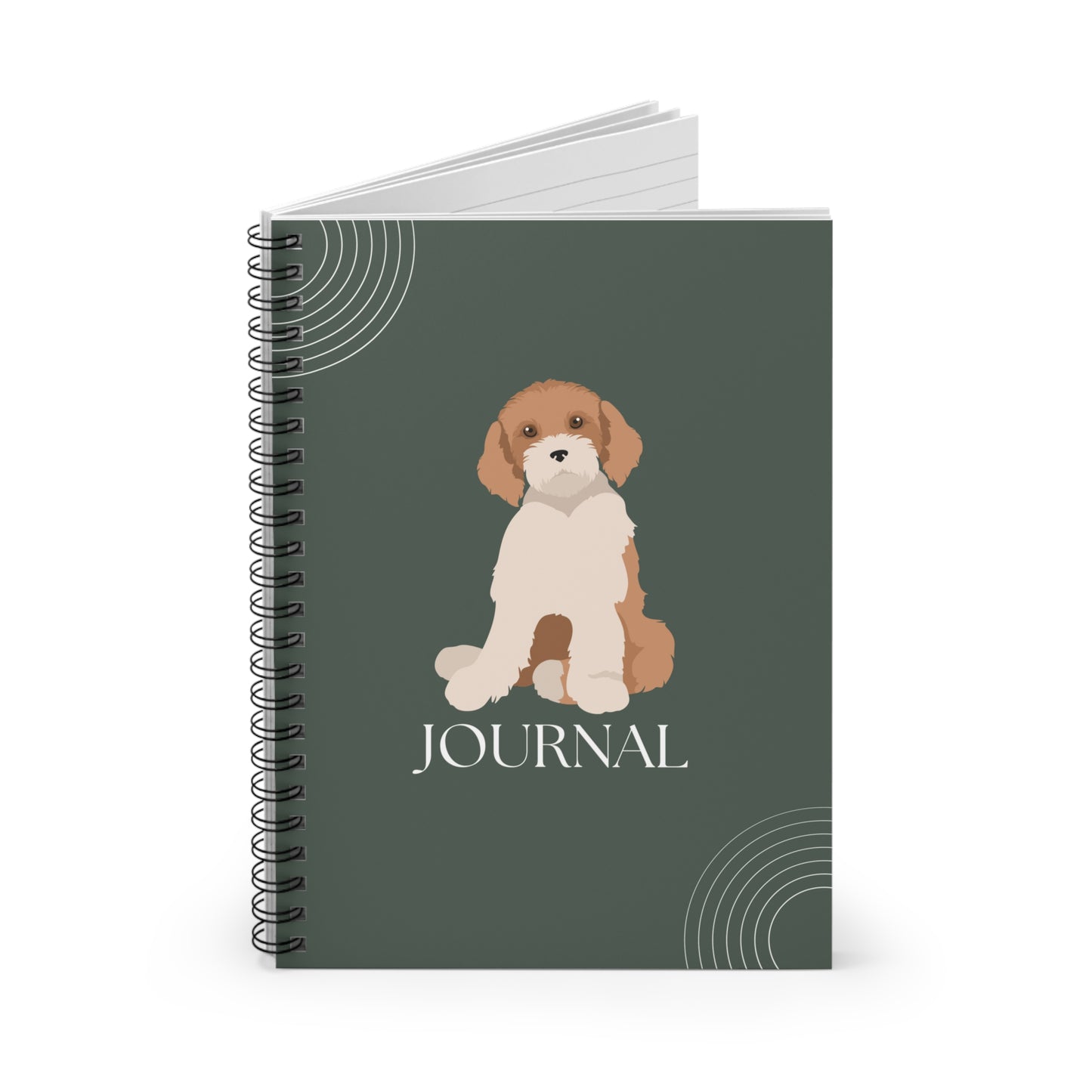 Midi Labradoodle College Ruled Spiral Notebook