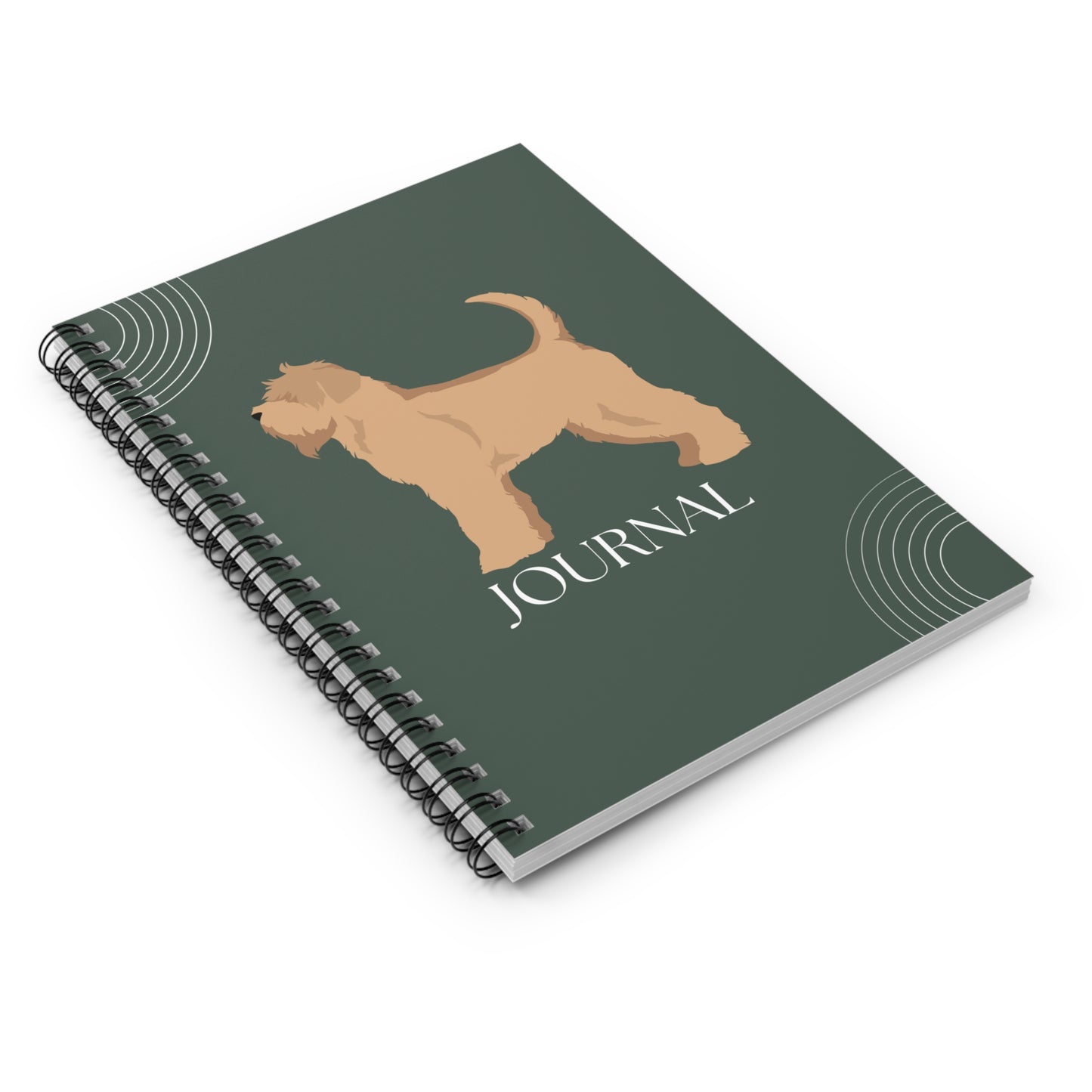 Soft Coated Wheaten Terrier College Ruled Spiral Notebook