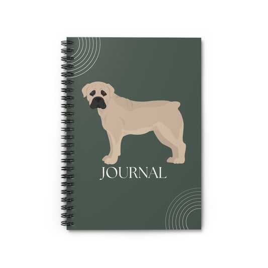 Boerboel College Ruled Spiral Notebook