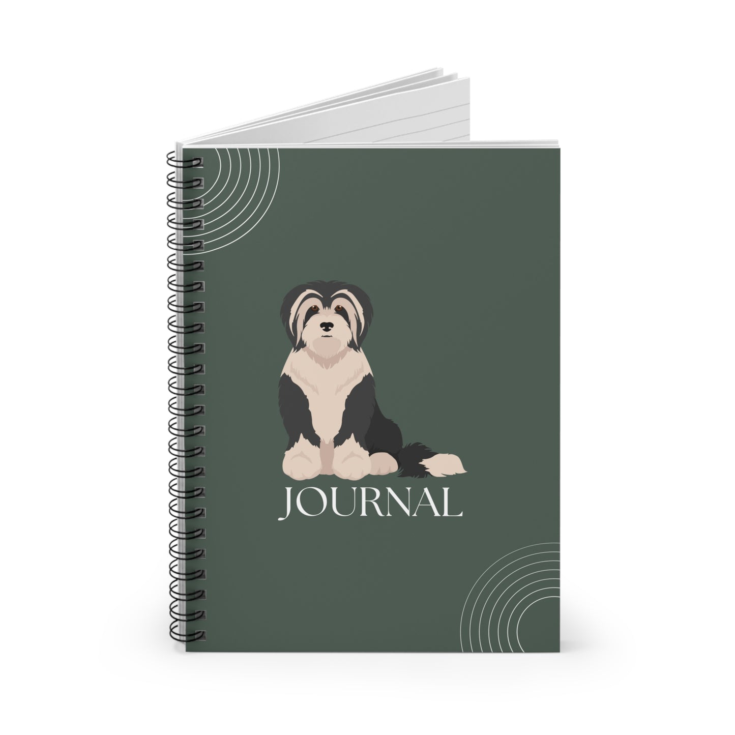 Tibetan Terrier College Ruled Spiral Notebook