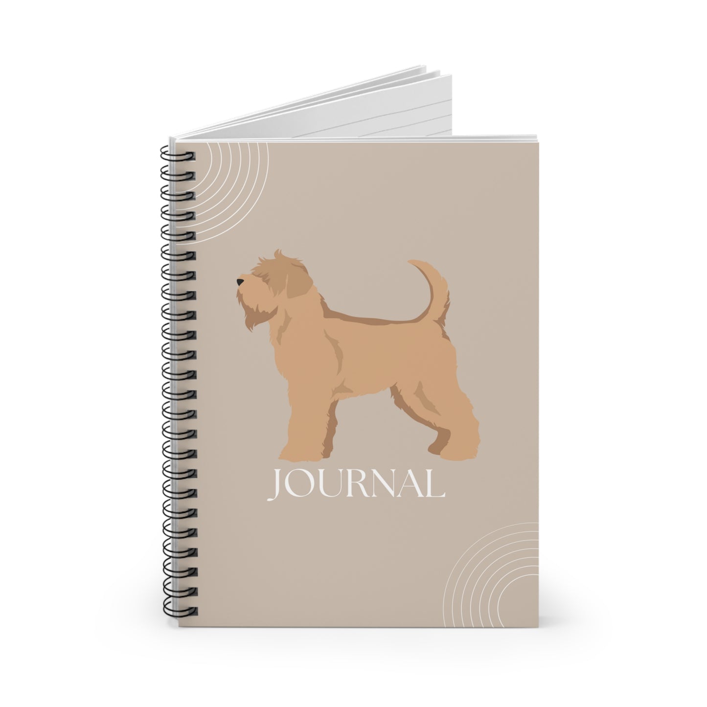 Soft Coated Wheaten Terrier College Ruled Spiral Notebook