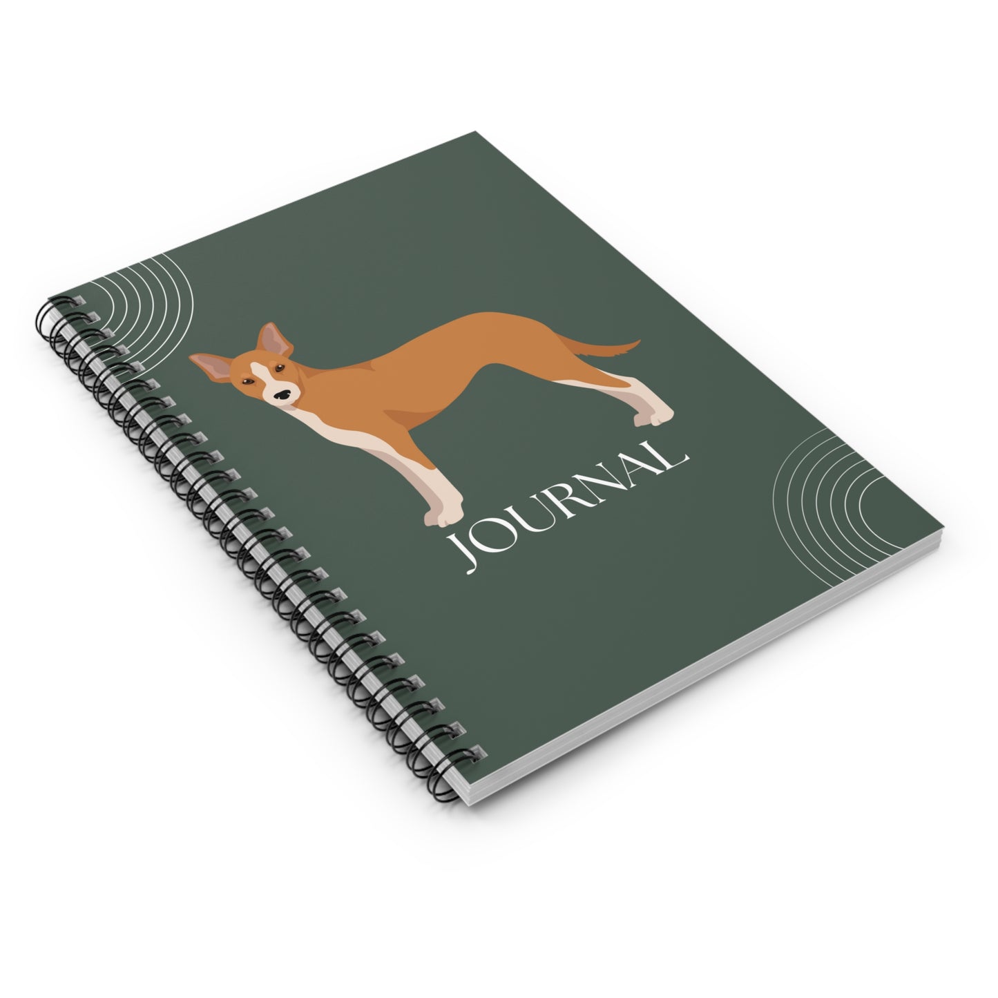 Portuguese Podengo College Ruled Spiral Notebook