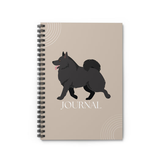 Schipperke College Ruled Spiral Notebook