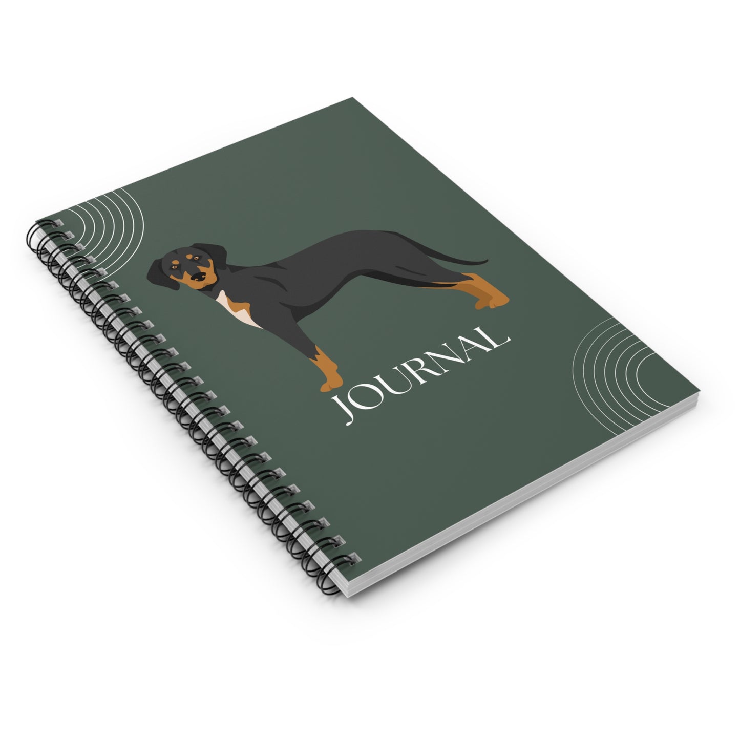 Transylvanian Hound College Ruled Spiral Notebook