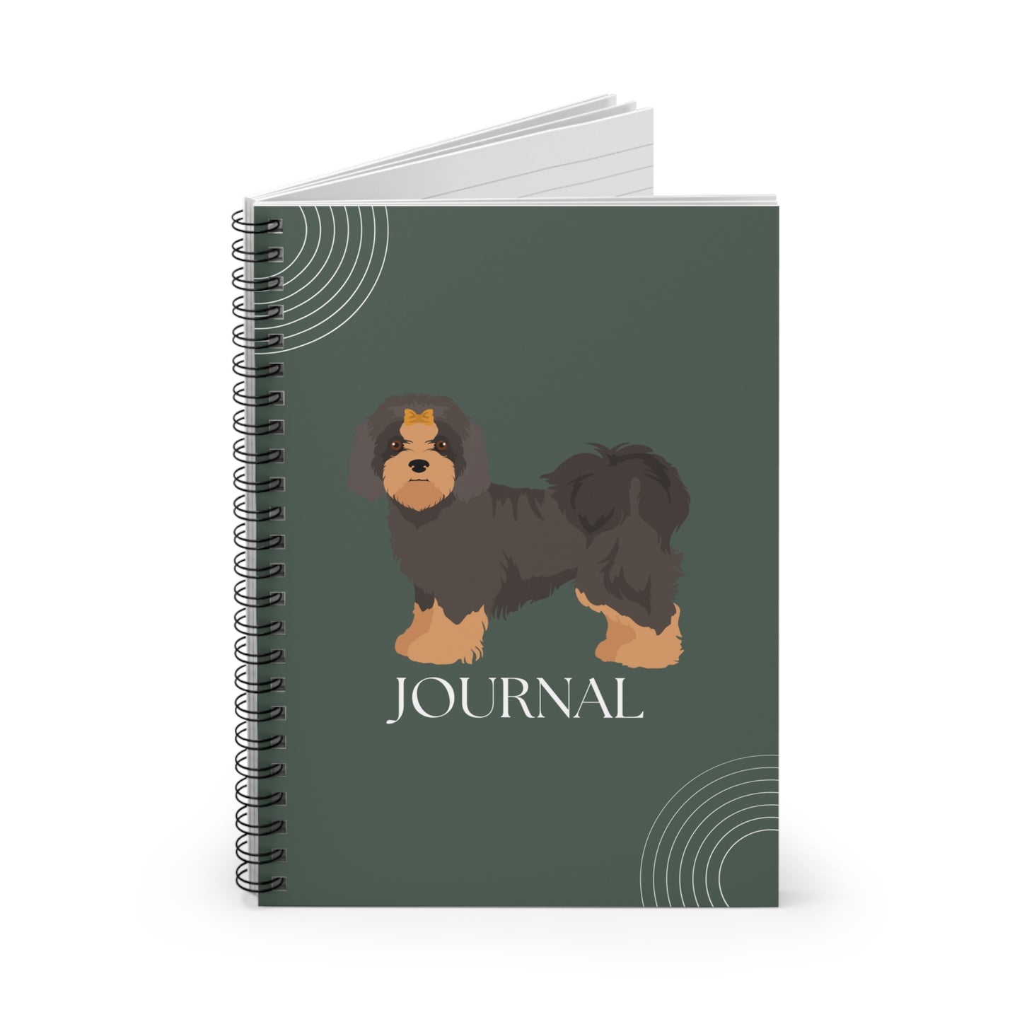 Russian Tsvetnaya Bolonka College Ruled Spiral Notebook