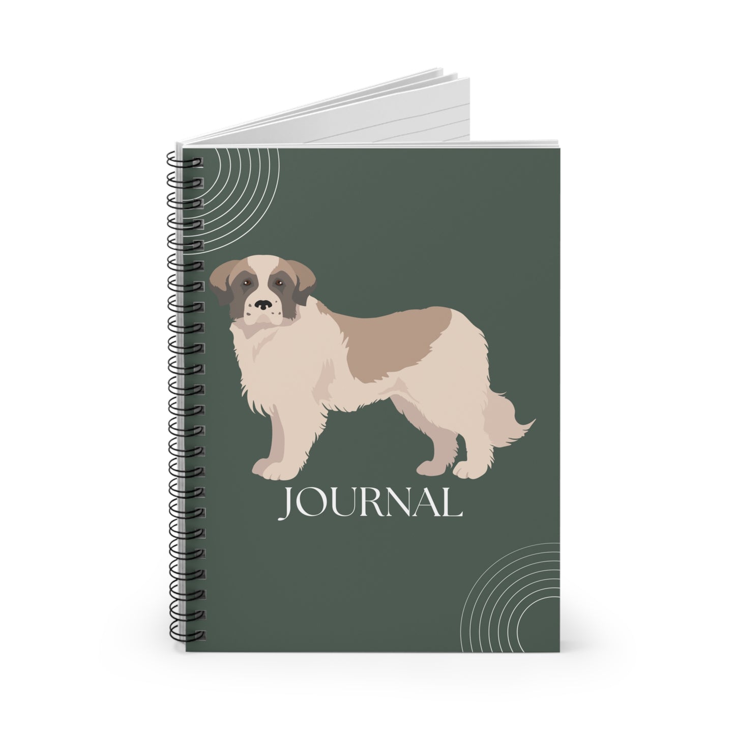 Pyrenean Mastiff College Ruled Spiral Notebook