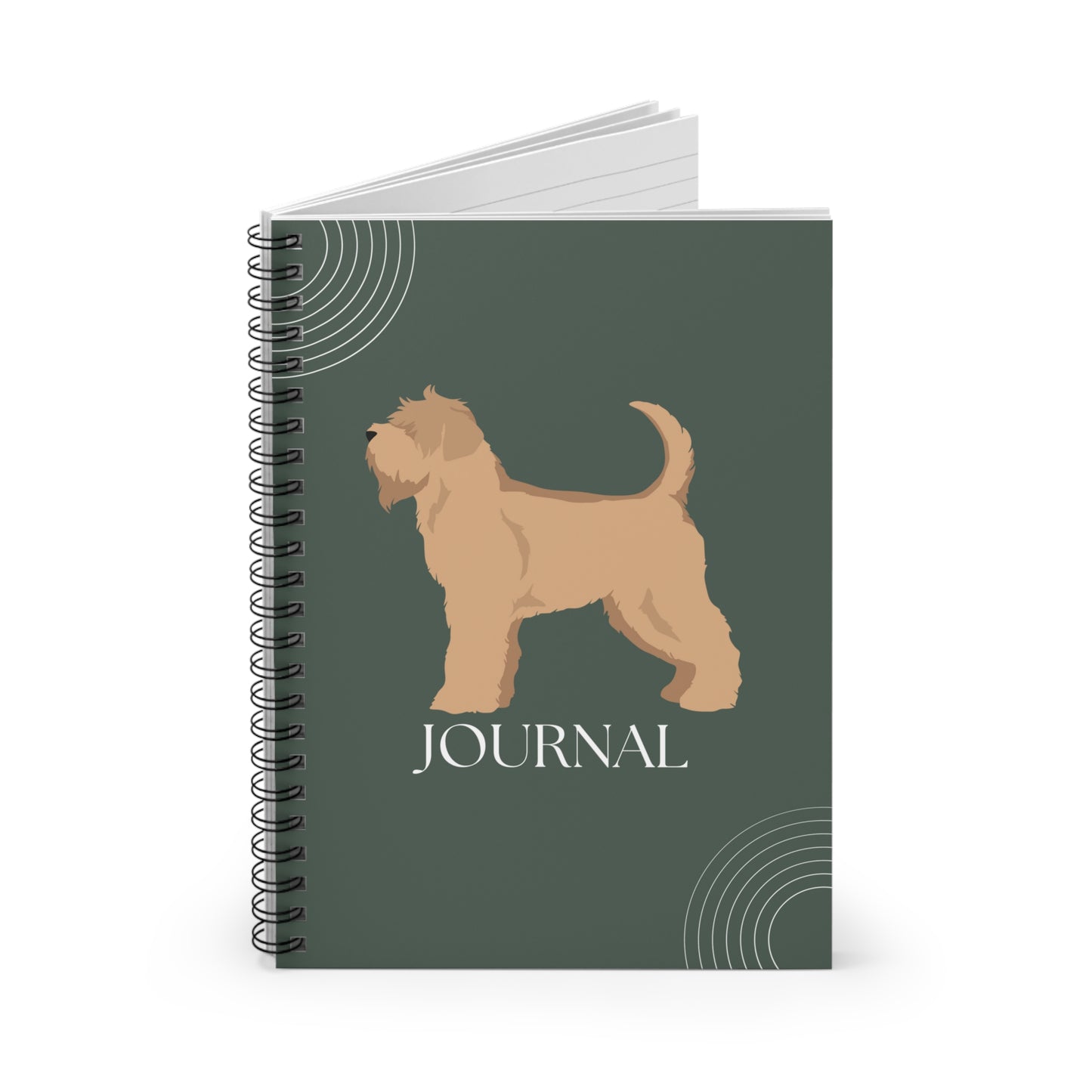 Soft Coated Wheaten Terrier College Ruled Spiral Notebook