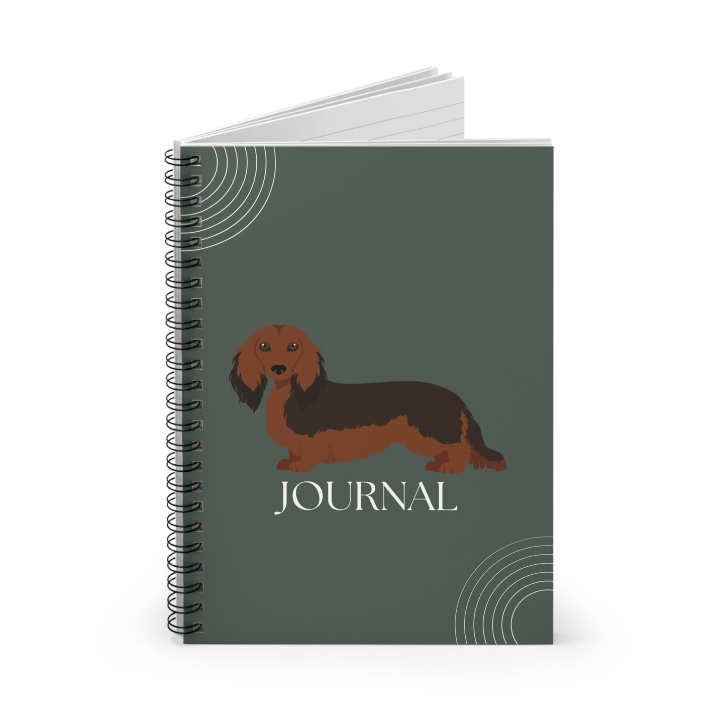 Dachshund College Ruled Spiral Notebook