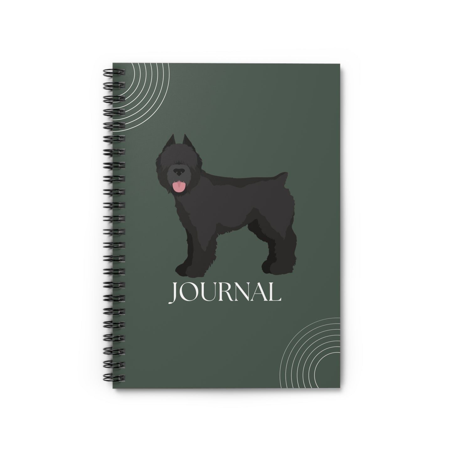 Bouvier des Flandres College Ruled Spiral Notebook