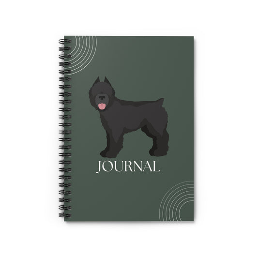 Bouvier des Flandres College Ruled Spiral Notebook