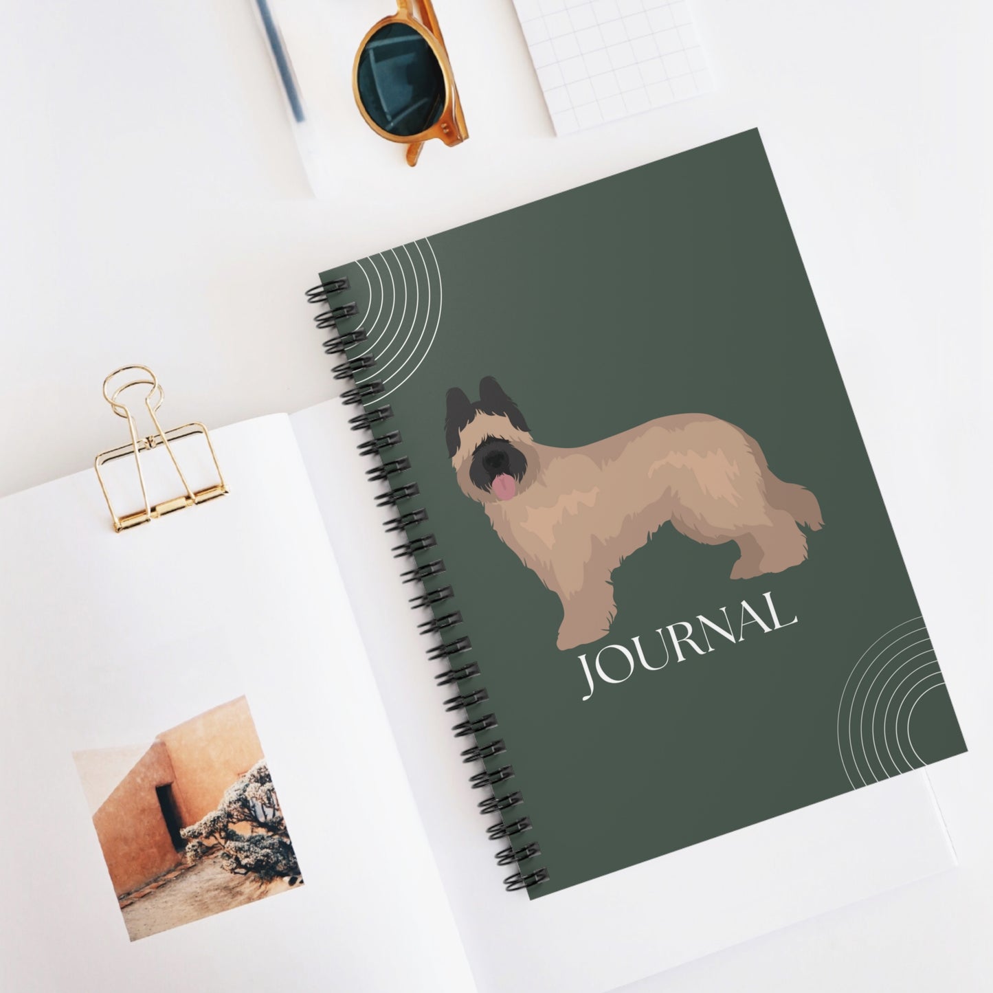 Briard College Ruled Spiral Notebook