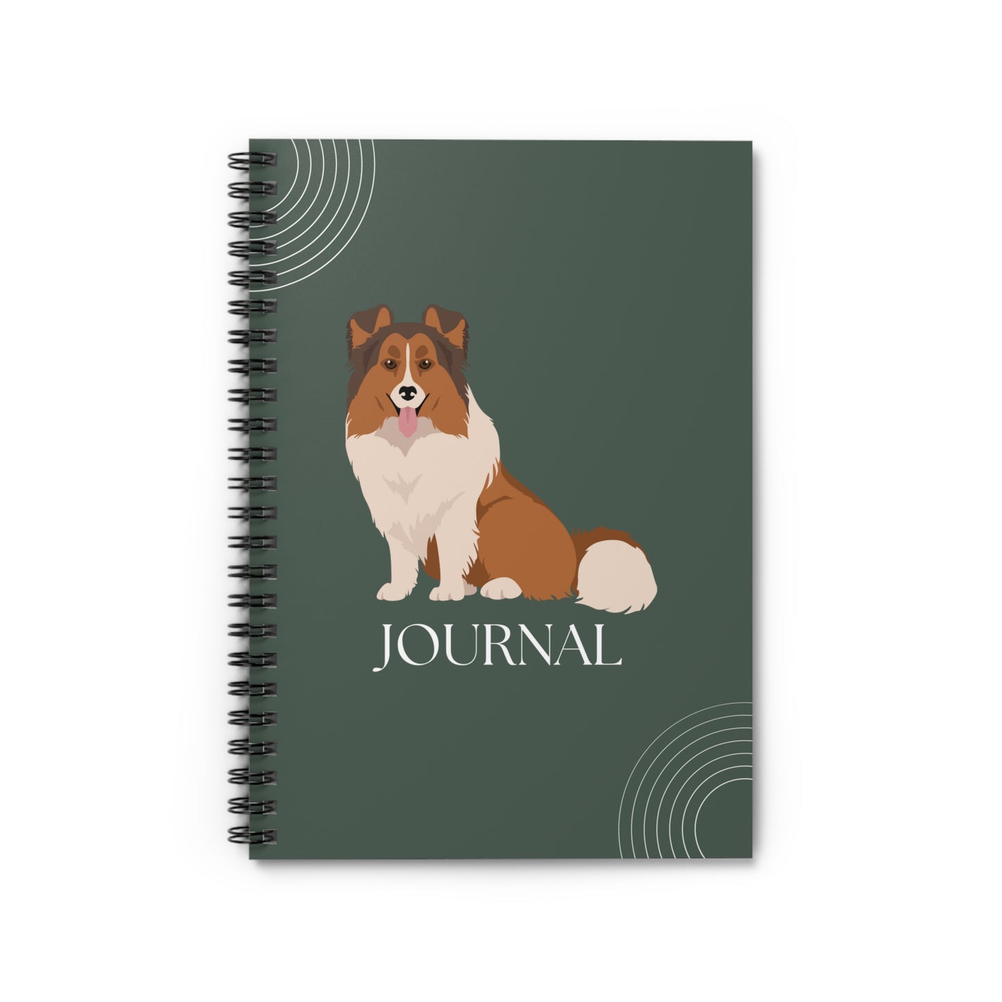 Shetland Sheepdog College Ruled Spiral Notebook