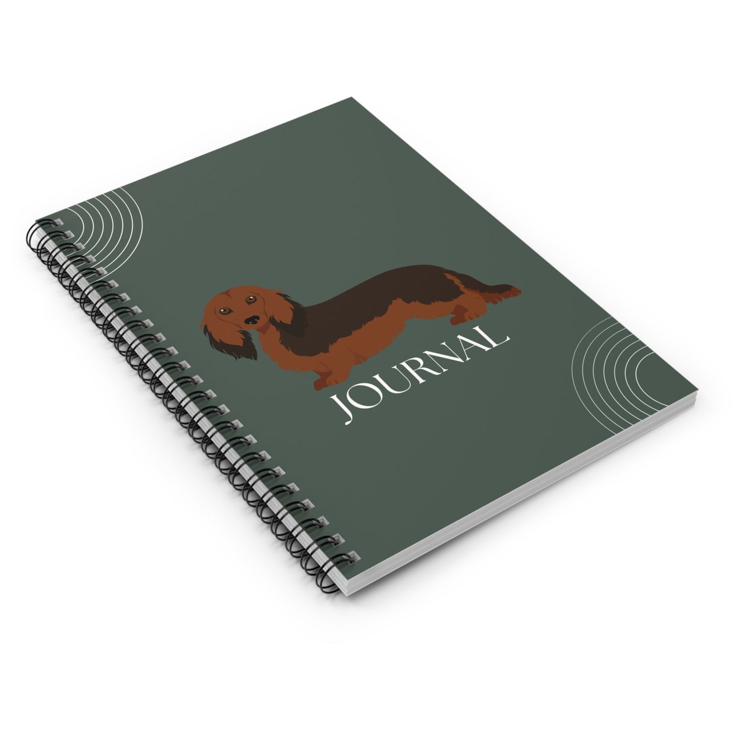 Dachshund College Ruled Spiral Notebook