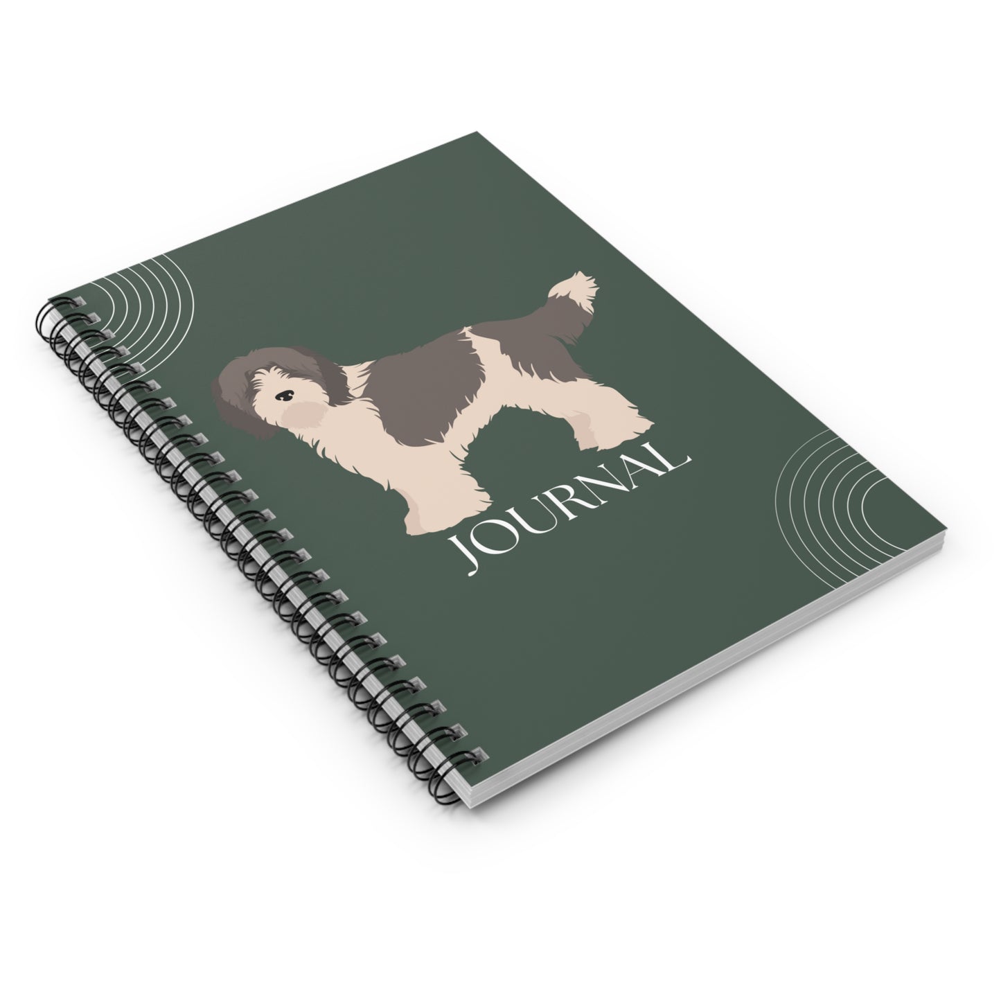 Schapendoes College Ruled Spiral Notebook