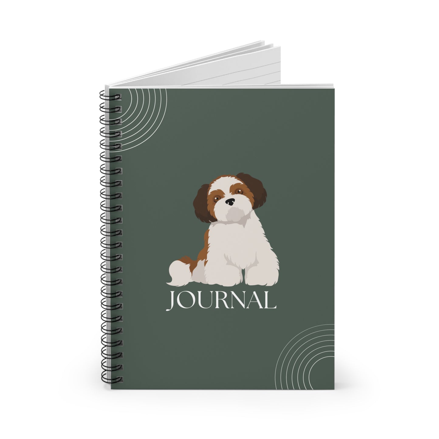 Shih Tzu College Ruled Spiral Notebook