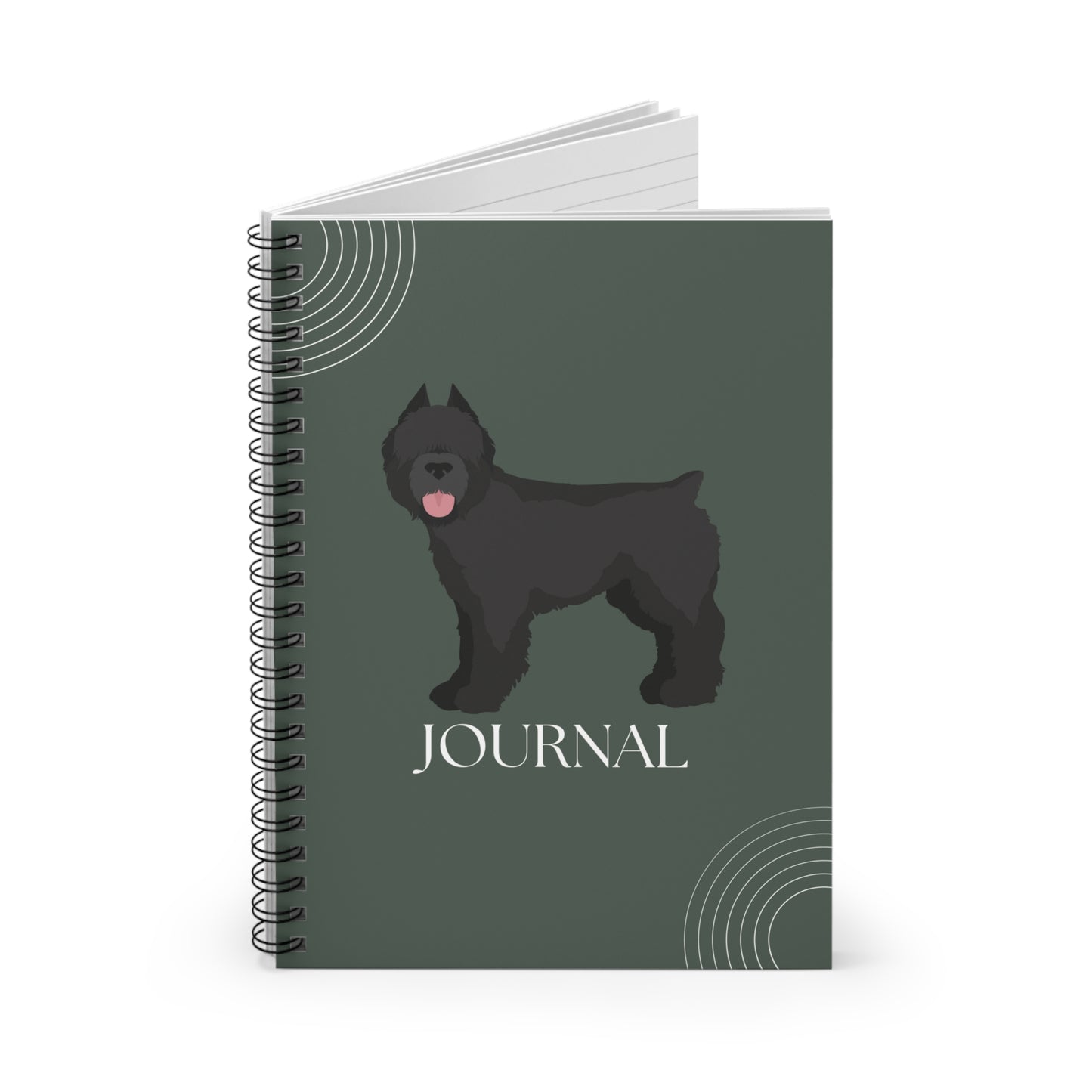Bouvier des Flandres College Ruled Spiral Notebook