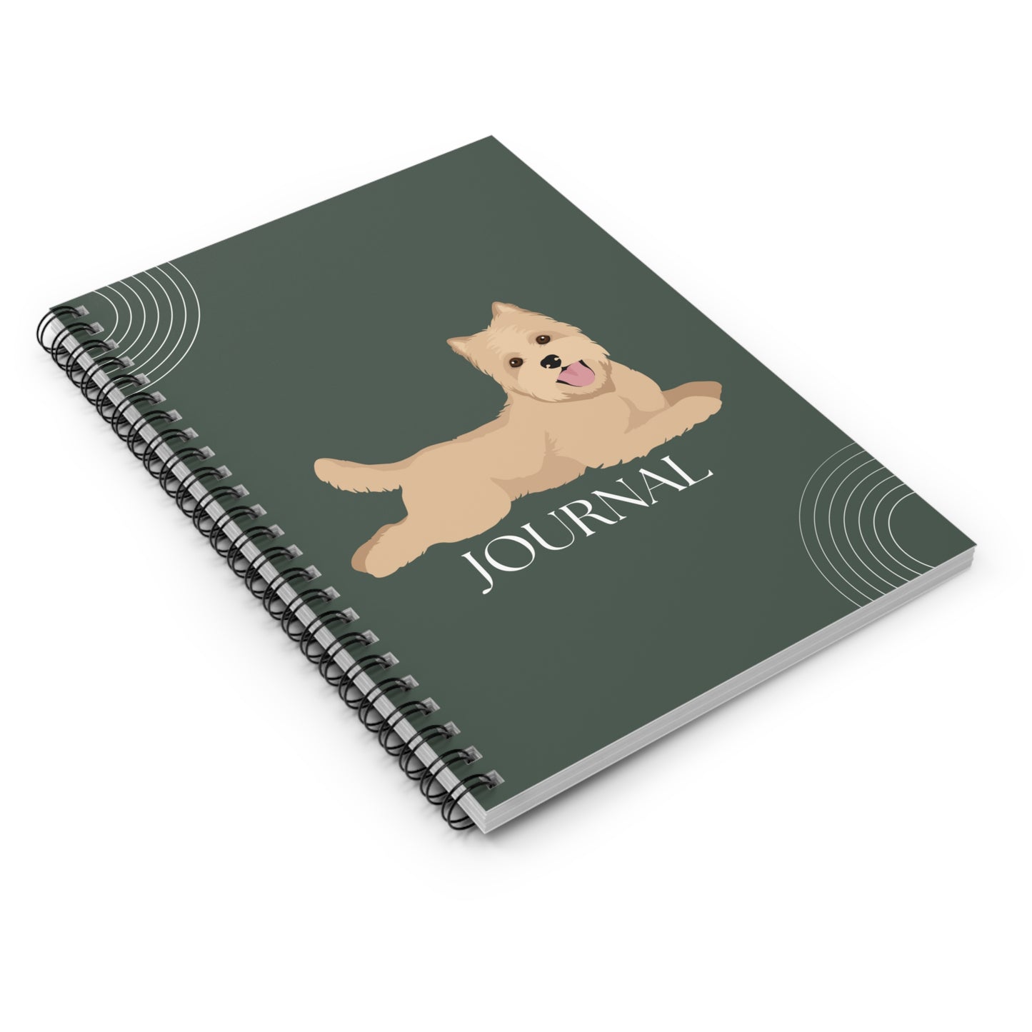 Cairn Terrier College Ruled Spiral Notebook