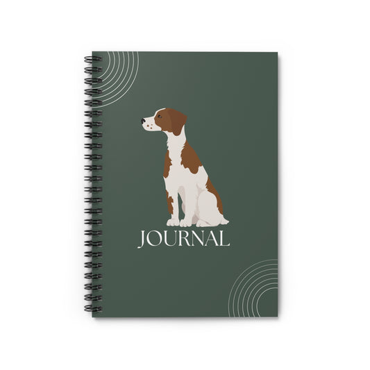 Irish Red and White Setter College Ruled Spiral Notebook