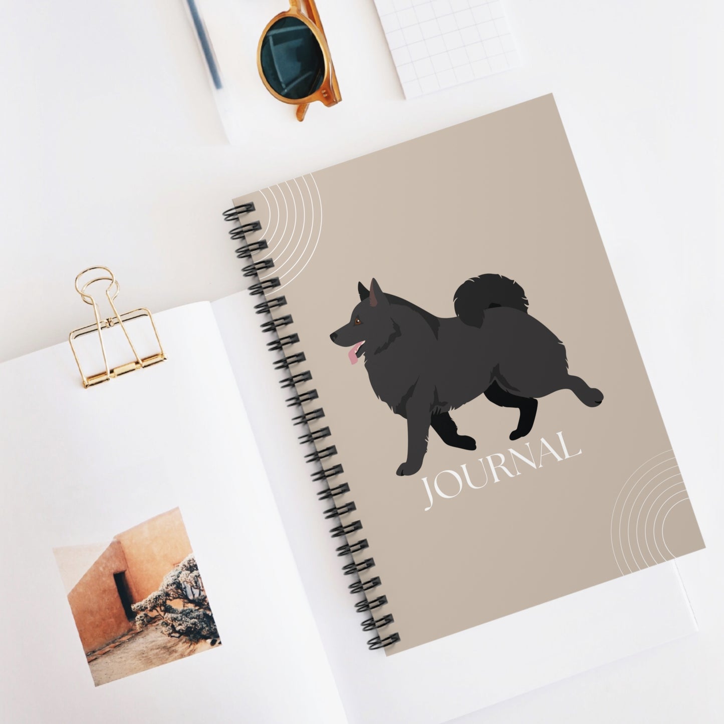 Schipperke College Ruled Spiral Notebook