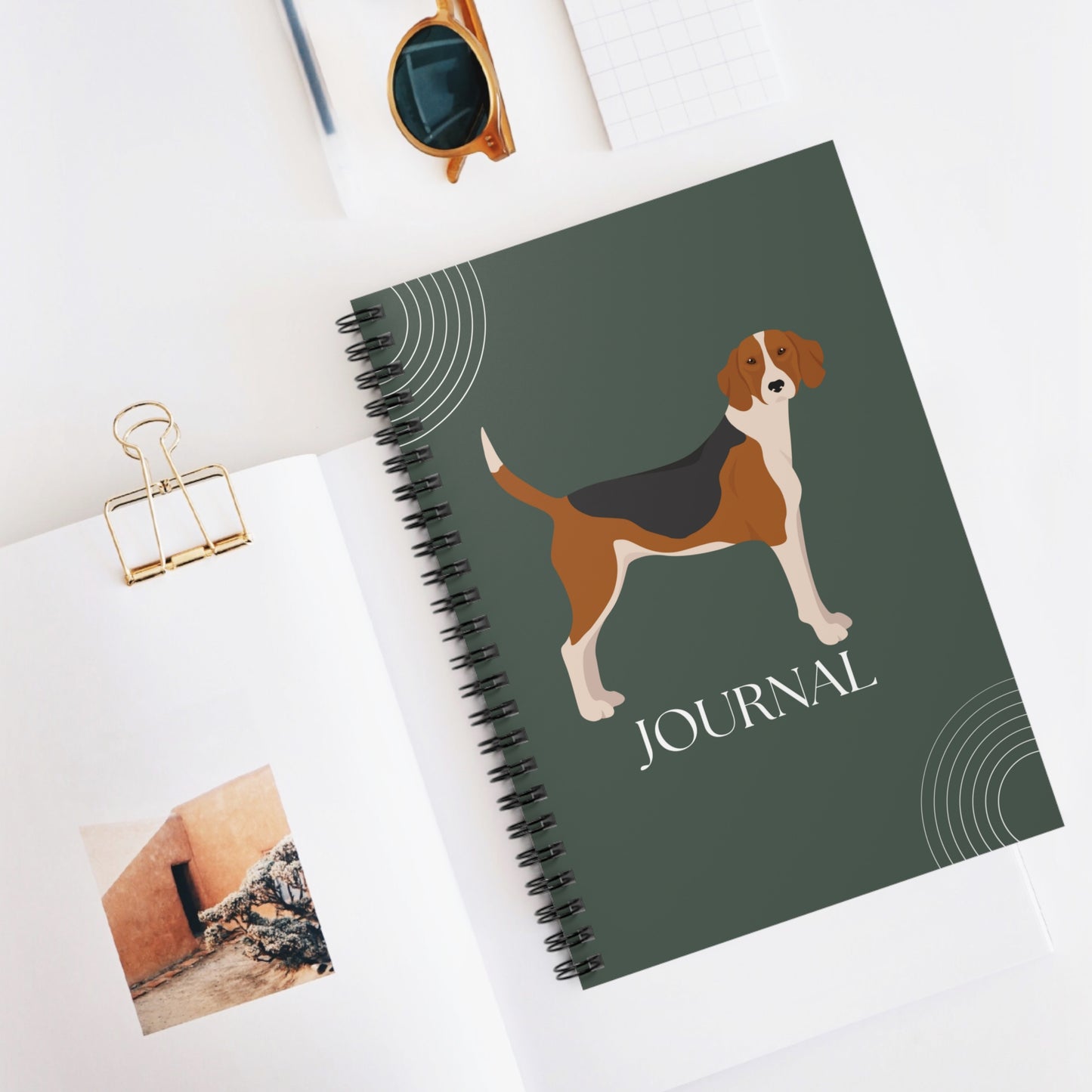 American Foxhound College Ruled Spiral Notebook