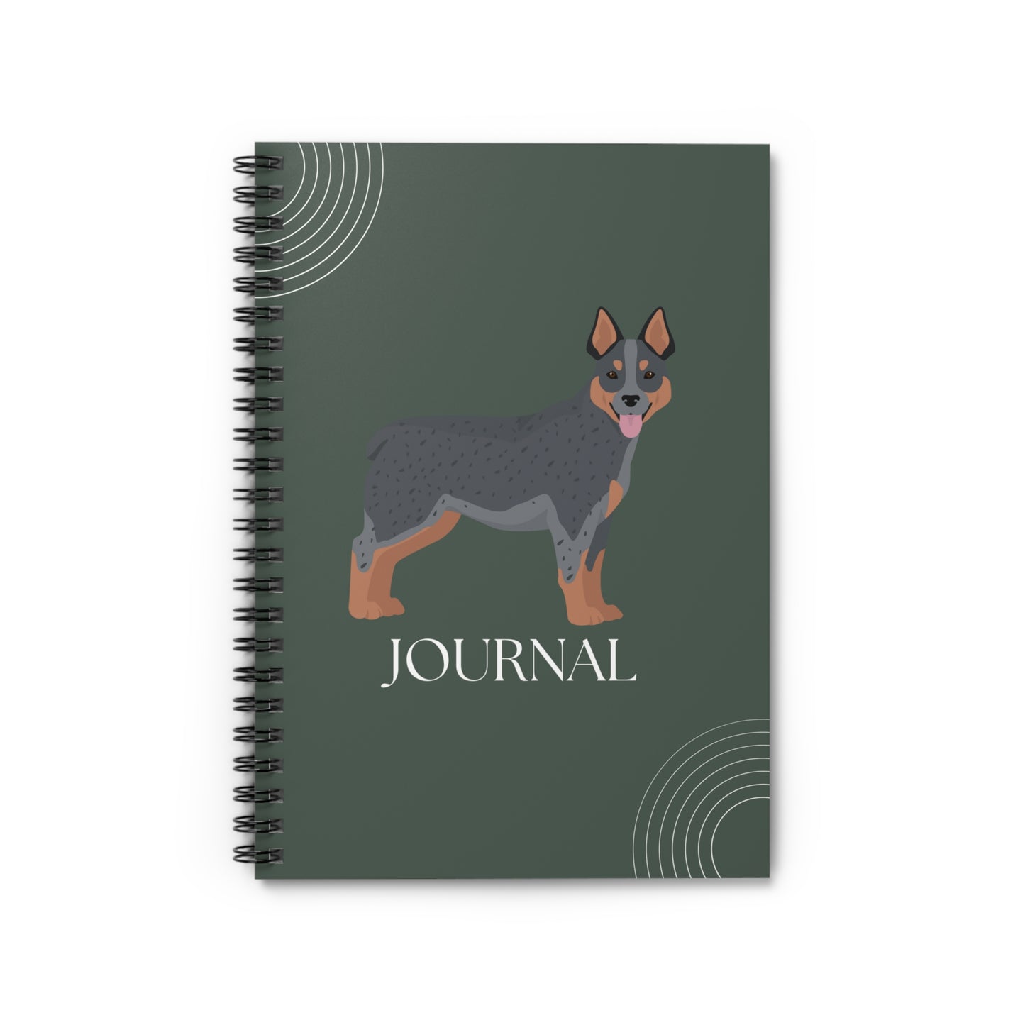 Australian Cattle Dog College Ruled Spiral Notebook