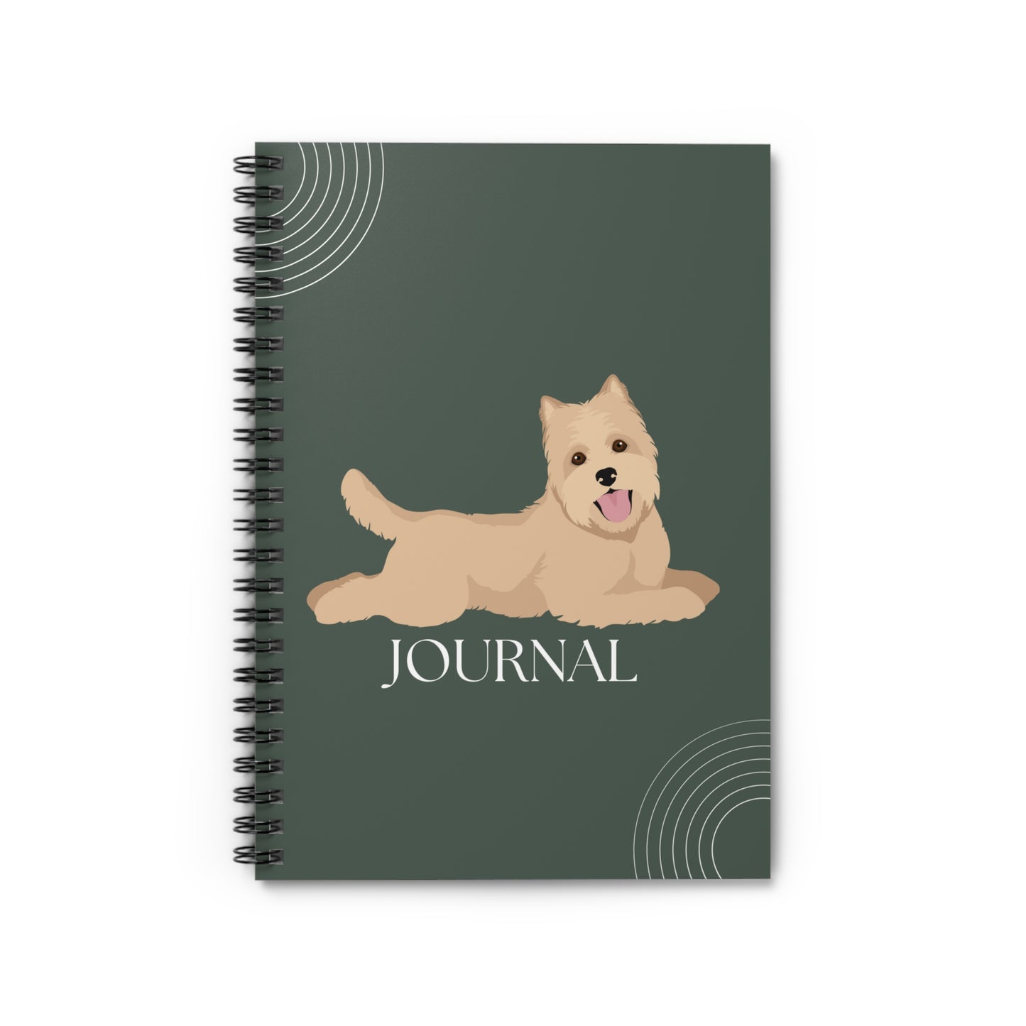 Cairn Terrier College Ruled Spiral Notebook