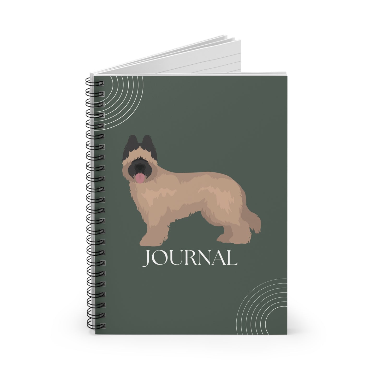 Briard College Ruled Spiral Notebook