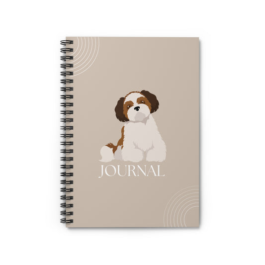 Shih Tzu College Ruled Spiral Notebook