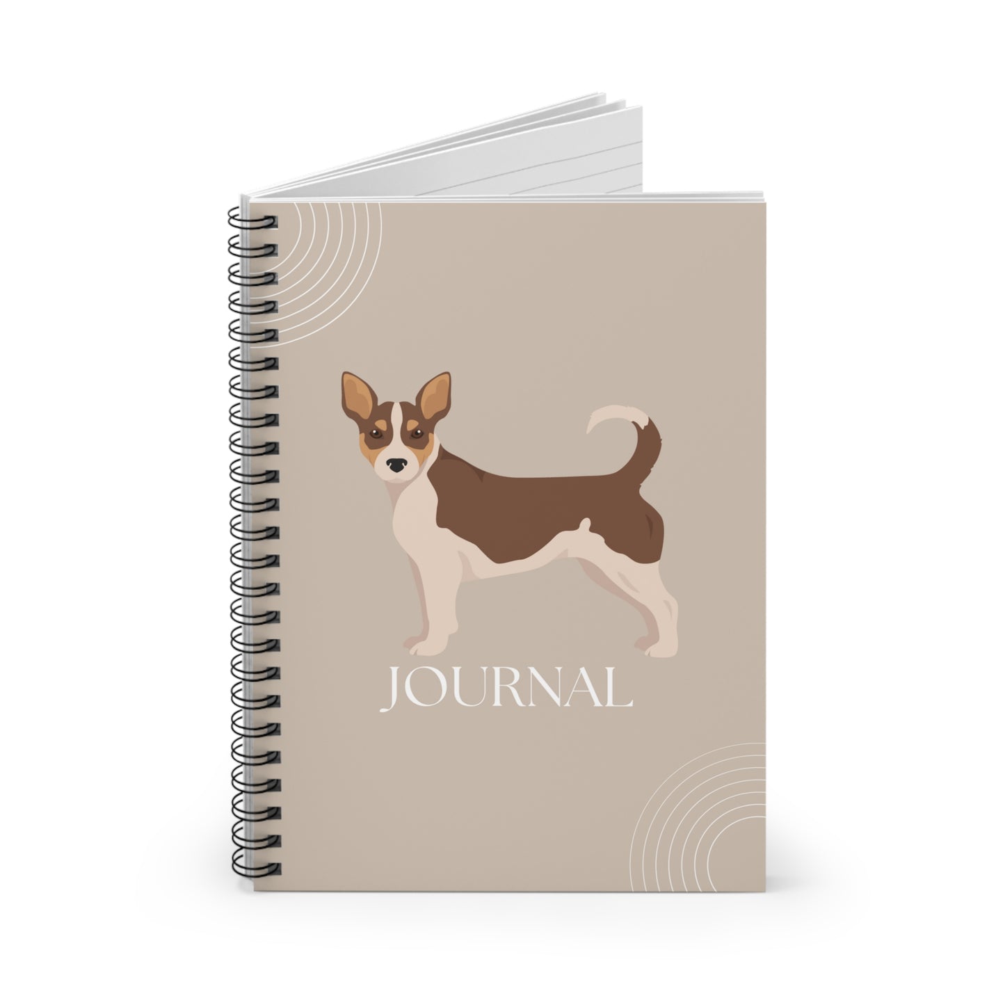 Teddy Roosevelt Terrier College Ruled Spiral Notebook