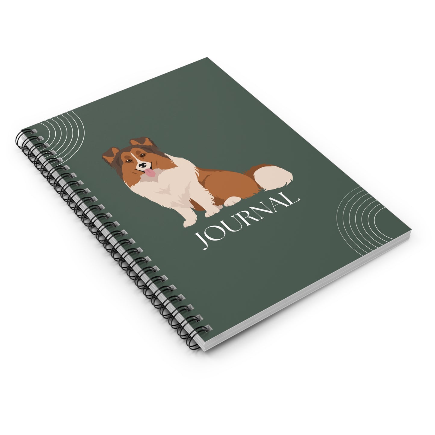 Shetland Sheepdog College Ruled Spiral Notebook