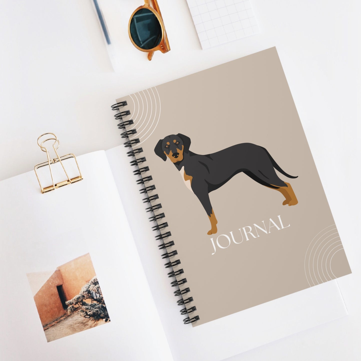 Transylvanian Hound College Ruled Spiral Notebook