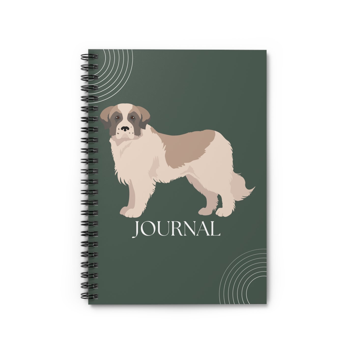 Pyrenean Mastiff College Ruled Spiral Notebook