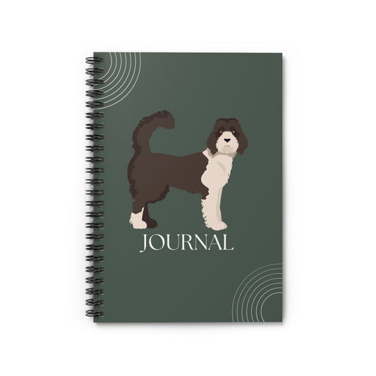 Standard Labradoodle College Ruled Spiral Notebook