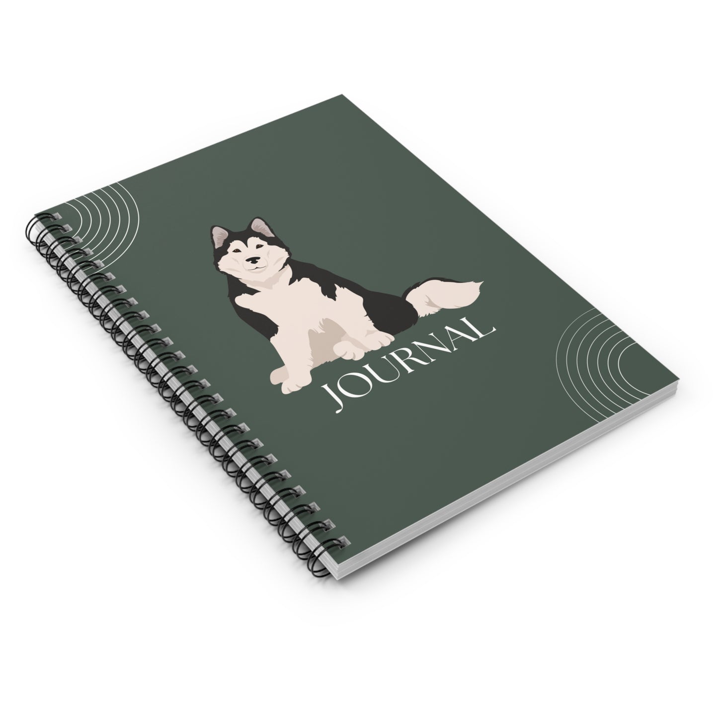 Alaskan Malamute College Ruled Spiral Notebook