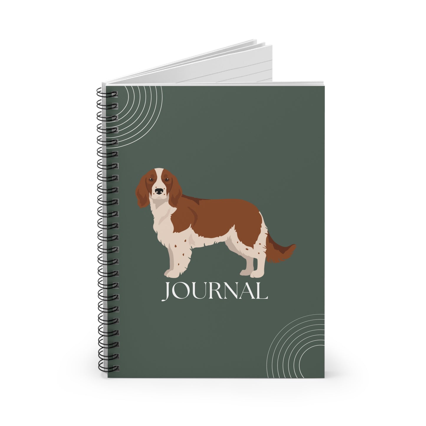 Welsh Springer Spaniel College Ruled Spiral Notebook