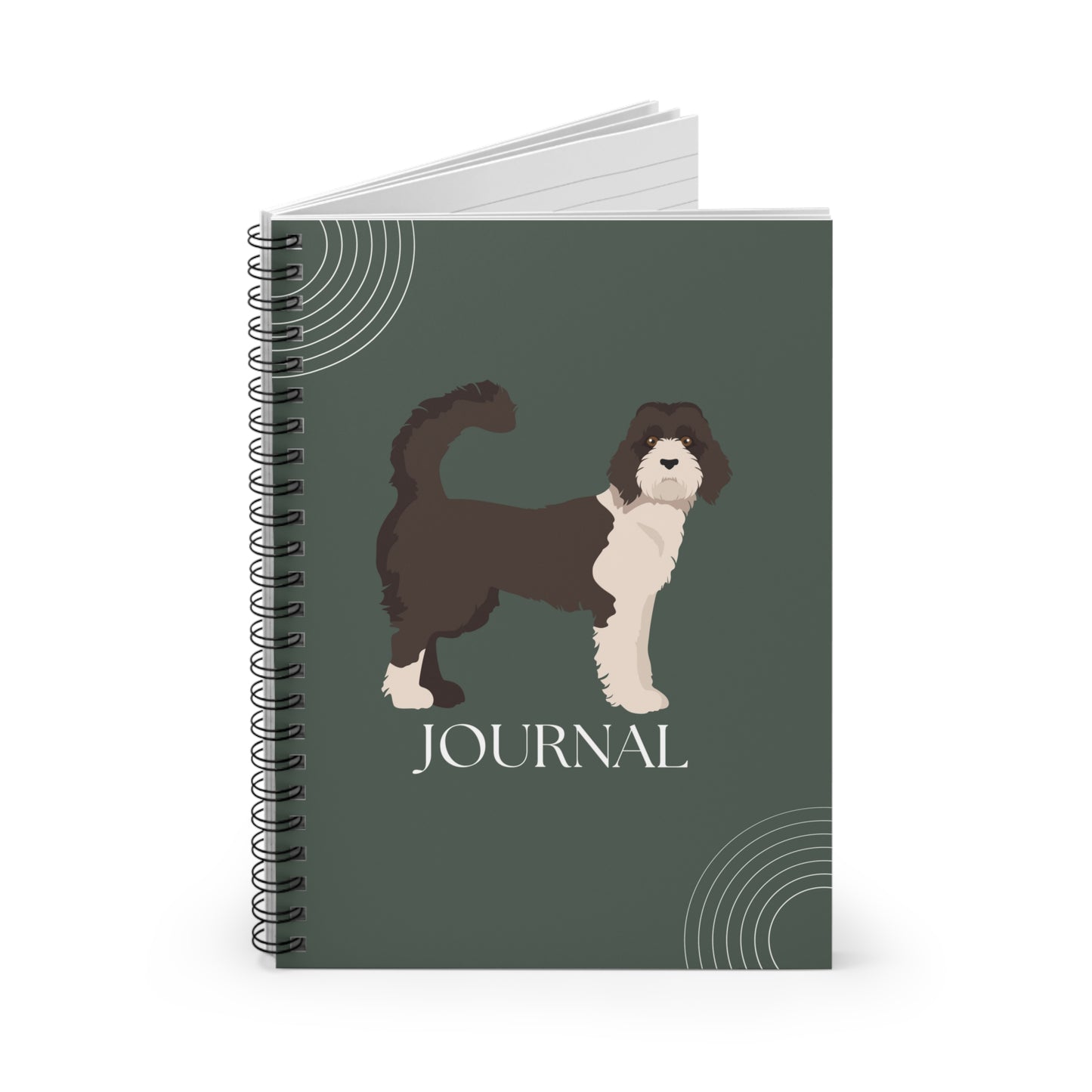 Standard Labradoodle College Ruled Spiral Notebook