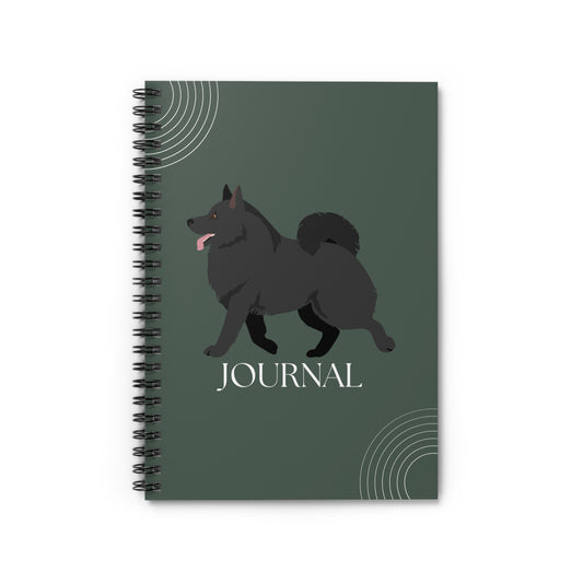 Schipperke College Ruled Spiral Notebook